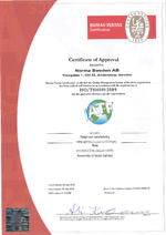 Certificate of Approval ABA