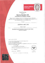 Certification Norma Sweden